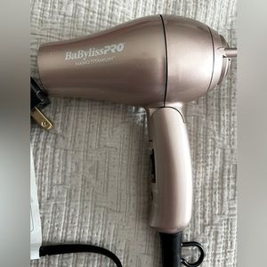 Babybliss Hair Dryer Pro NEW Nano Titanium Foldable Rose Gold Travel Mini 1000w